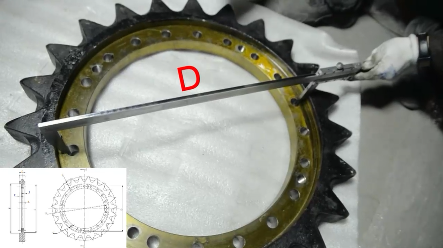 sprocket dimensional measurement