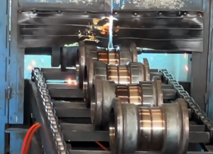 Heavy Equipment Track roller process and components