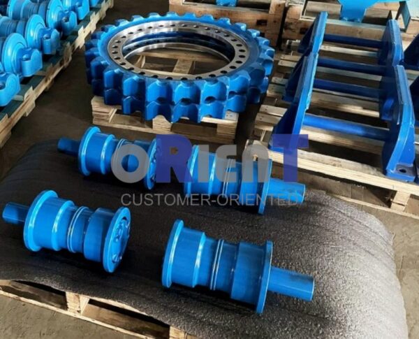 Carrier roller for Bauer MBG12 drilling rig